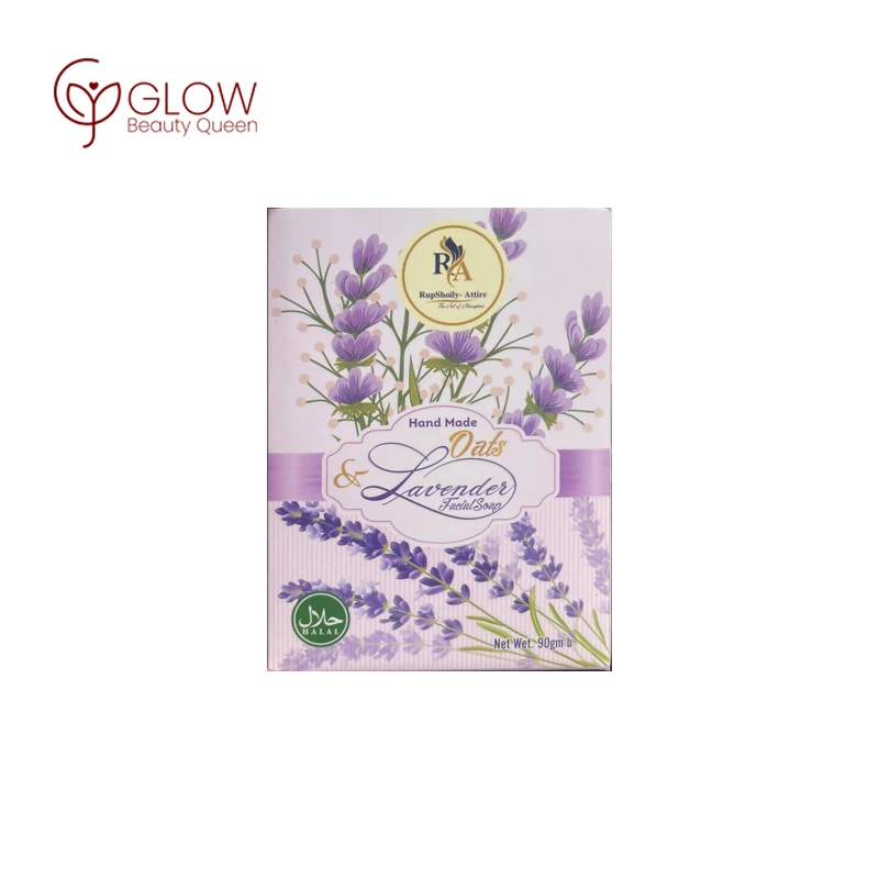 RupShoily Attire Hand Made Oats & Lavender Facial Soap (90gm) – মৃত কোষ দূর করে ত্বক সতেজ ও শান্ত রাখার প্রিমিয়াম সোপ